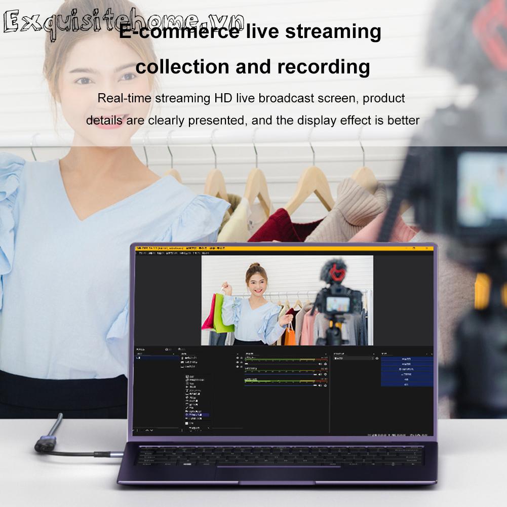 Camera Ghi Hình Video Chơi game Bằng Hợp Kim Nhôm ms2130 Cổng usb / type-c 4k 1080p