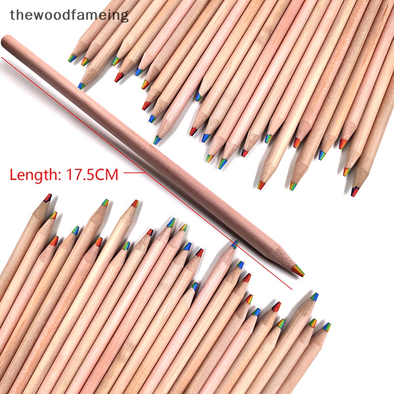 Bộ 2 Bút Chì Màu gradient 7 Màu Dùng Vẽ Tranh diy