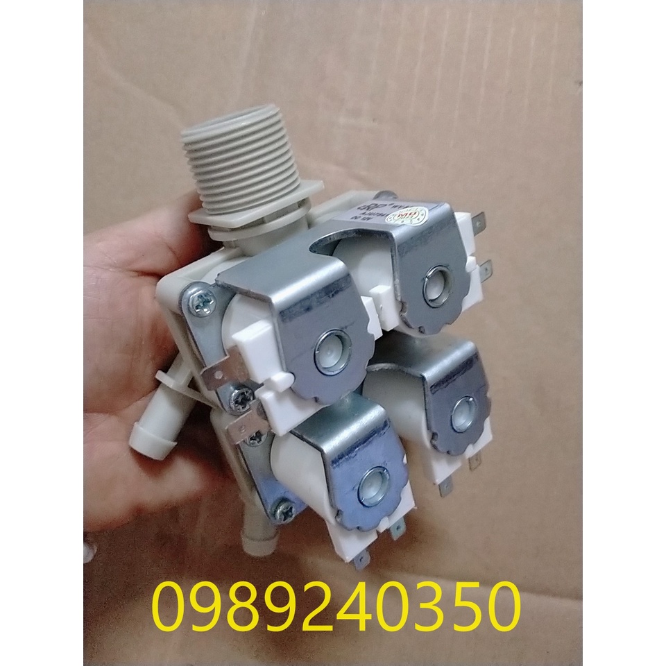 Van cấp nước 4 ngả máy giặt LG cửa ngang 12V mới chính hãng