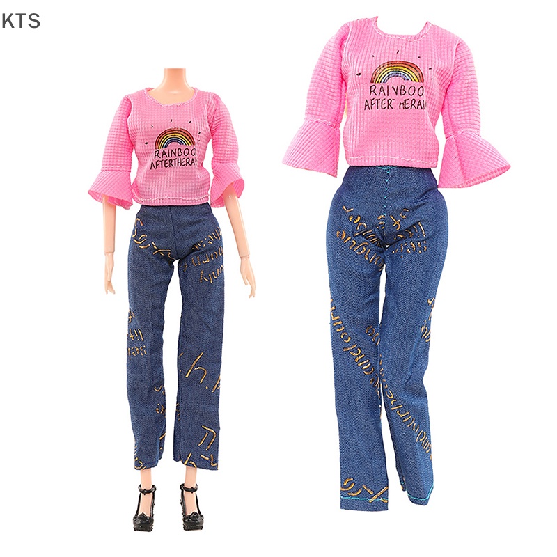 1 Bộ Đầm / Váy Ngắn / Áo Cánh Thời Trang Mùa Hè Cho Búp Bê 30cm