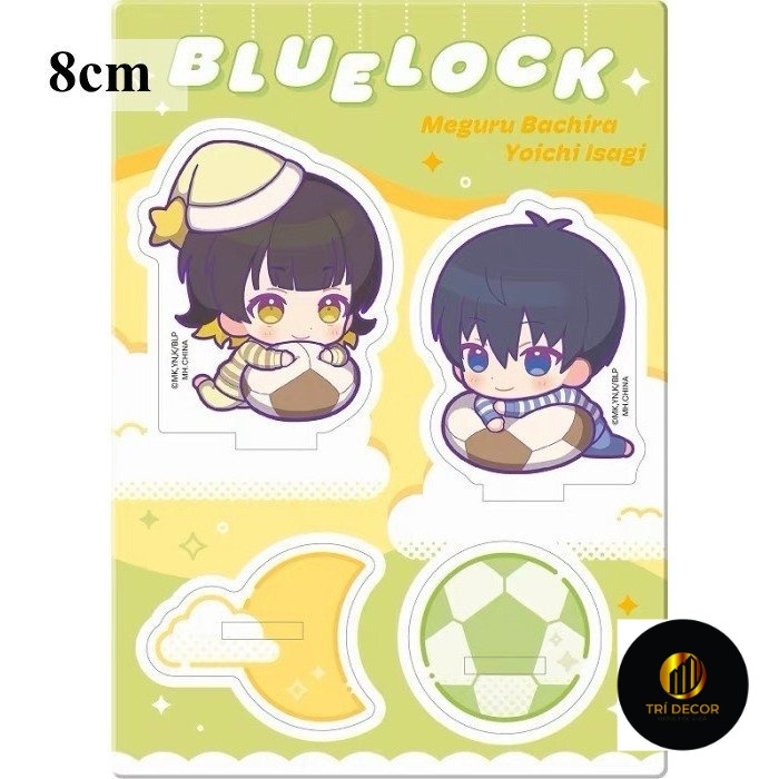 Standee mini BLUE LOCK ver CHÚC BÉ NGỦ NGON tượng acrylic anime mica chibi mô hình trang trí