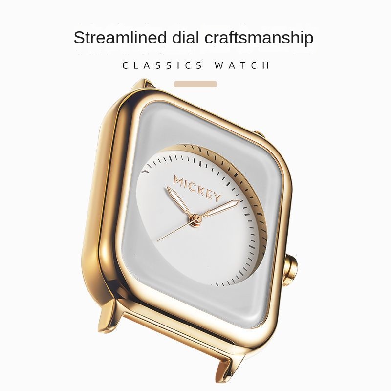 Disney / Đồng Hồ Đeo Tay Mặt Nhỏ Chống Thấm Nước Phát Sáng Thanh Lịch Thời Trang Dành Cho Nữ ins