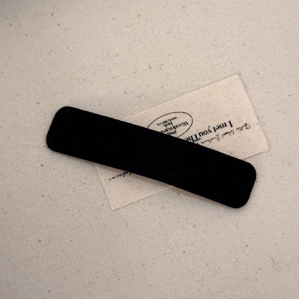 Kẹp Tóc Nhung Hình Vuông Kiểu Dáng Đơn Giản Hợp Thời Trang