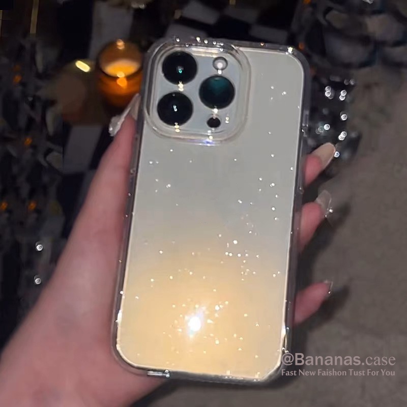 Ốp Điện Thoại Mềm Trong Suốt Phối Kim Tuyến Cho iphone 15 14 13 12 11 pro max x xr xs max 7 8 6 6s plus se2020