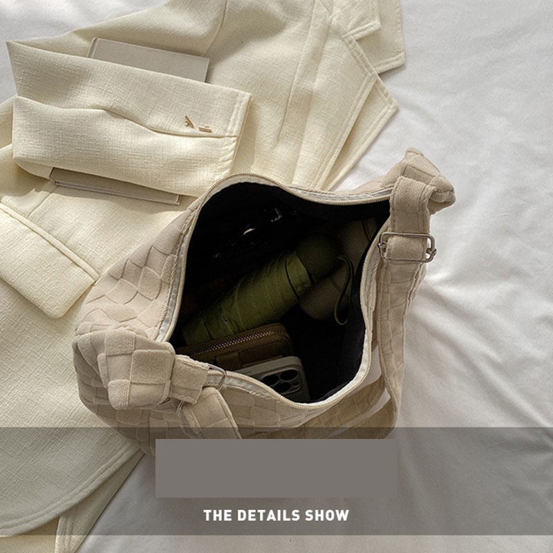 Túi tote Đeo Vai Dung Tích Lớn Màu Trơn Thời Trang 2023 Cho Nữ