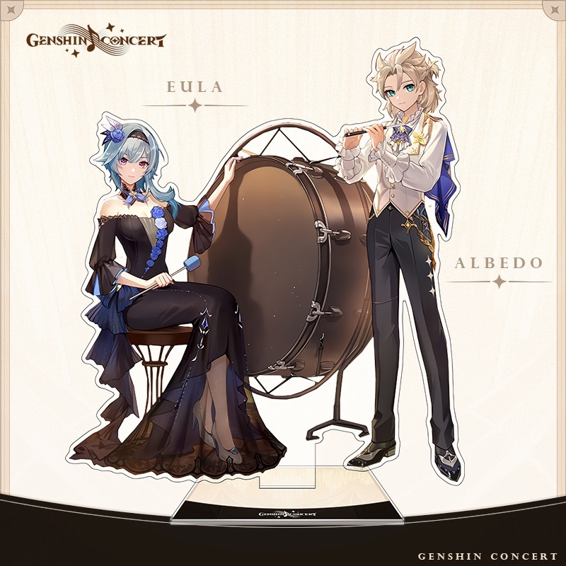 Genshin Giá Đỡ Đồ trang trí Nhân Vật anime Zhongliganyu xiao albedo