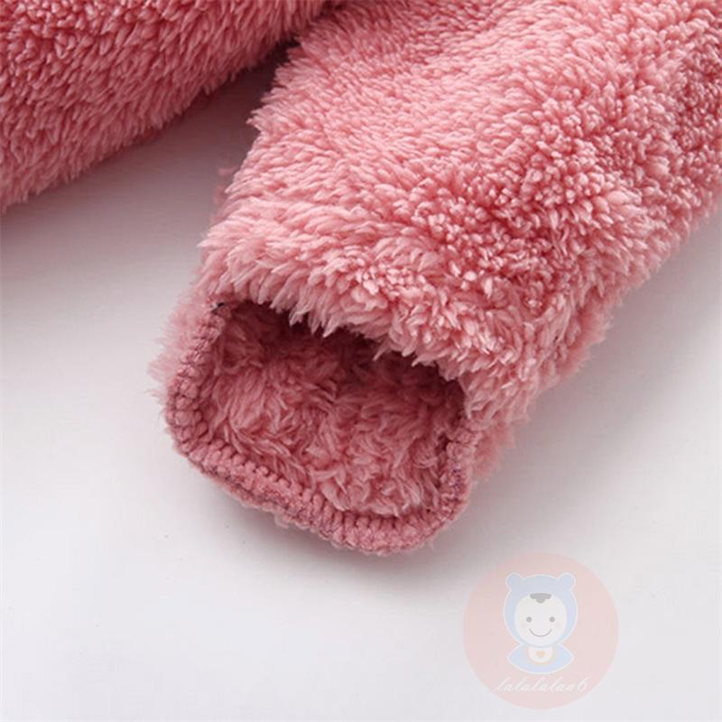 Bộ Áo Liền Quần Mùa Đông Tay Dài Có Mũ Trùm Và Khóa Kéo Cho Bé laa6-baby