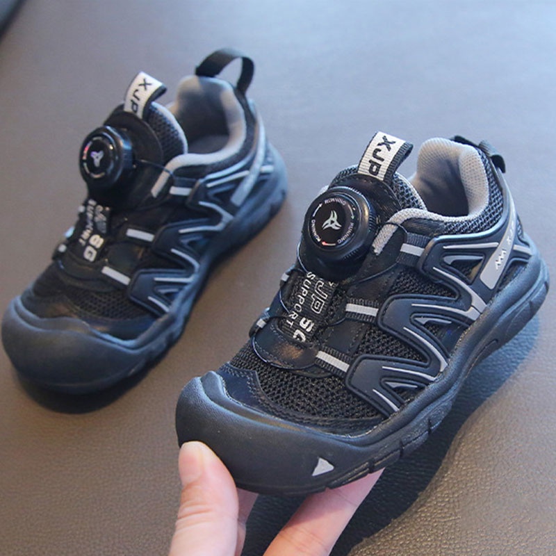 Amila Giày Thể Thao Chạy Bộ / Đi Bộ Đường Dài Đế Mềm Có Khóa Xoay Cho Bé Trai Và Bé Gái