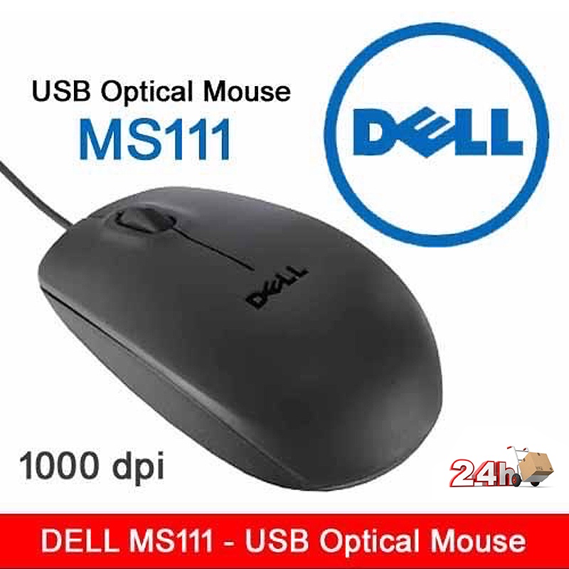 Chuột Quang dell ms111 usb 3 Phím 1000Dpi Đóng Gói Đầy Màu Sắc
