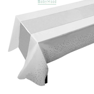【Big Discounts】Disposable Runner Plastic Tablecloth Polyester Sequin Runners Table Decoration#BBHOOD