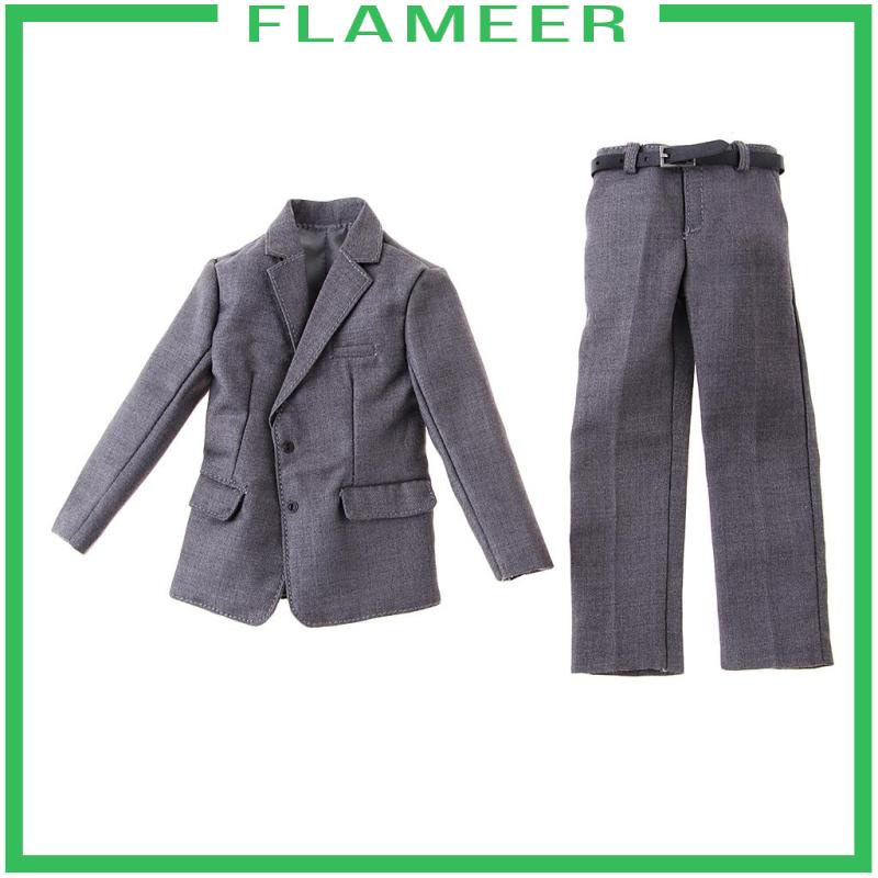 Bộ Trang Phục Màu Xám Dành Cho Mô Hình Nam 12 "Tỷ Lệ 1 / 6