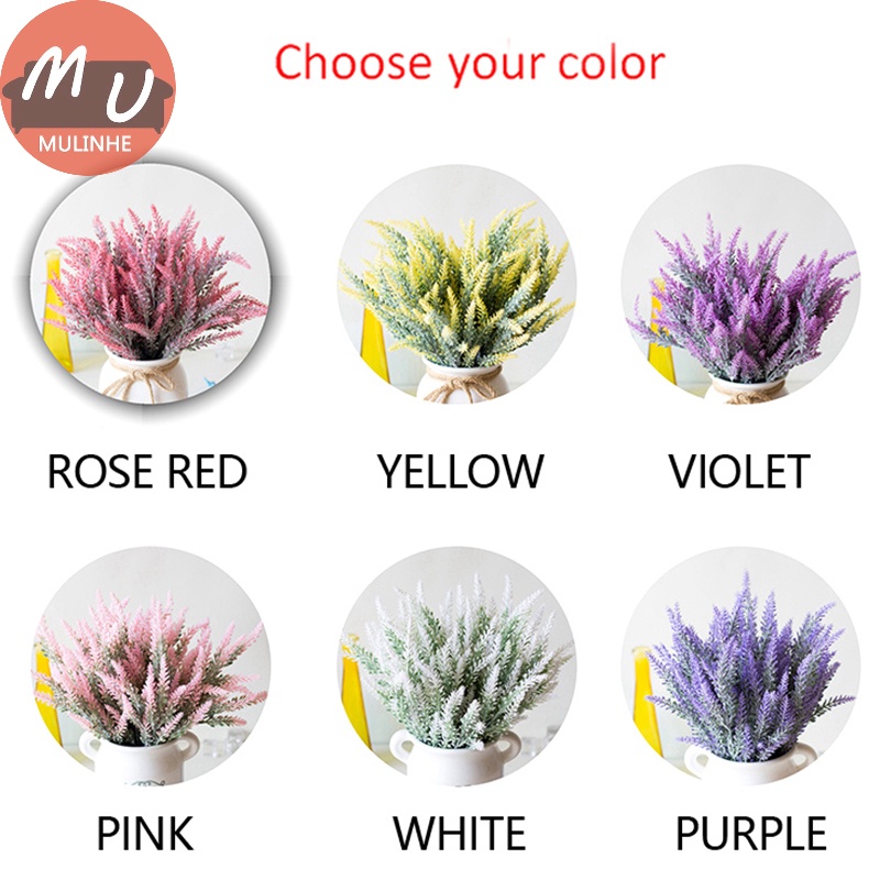 1 Bình Hoa Oải Hương Nhân Tạo Lãng Mạn Dùng Để Trang Trí Tiệc Cưới vn