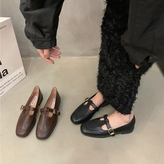 Giày lười cao su mũi vuông thời trang cho nữ