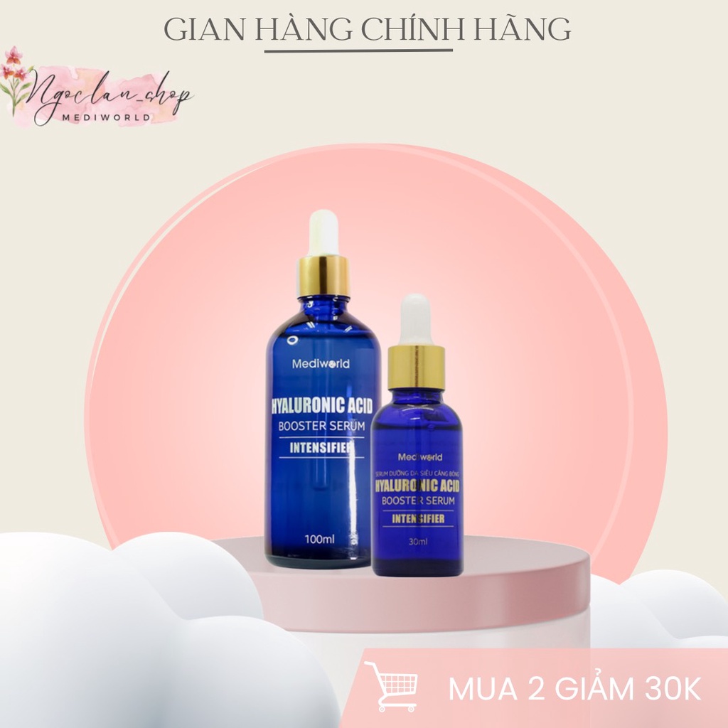 (Sỉ Spa) Tinh chất HA dưỡng da siêu căng bóng Hyaluronic Acid Booster Serum - MEDIWORLD