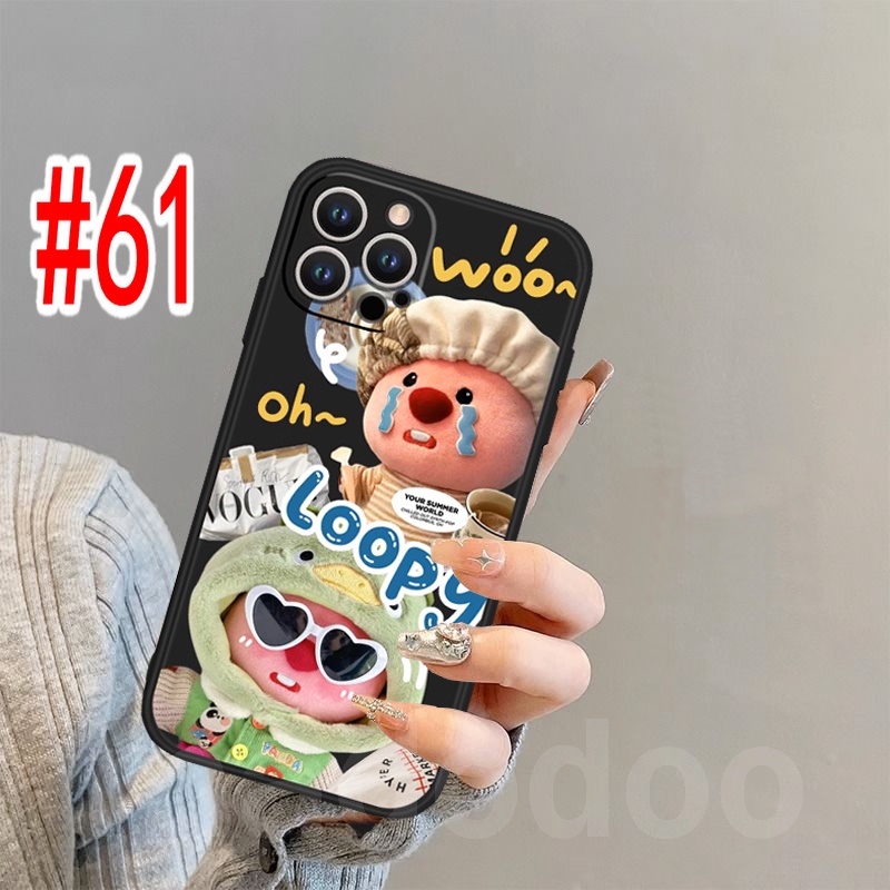 BFF Cartoon Casing Redmi Note 13 Pro+ Plus 11S 10S 11 10 13C 9S 9 8 7 6 5 10C 9T 9A 9C Pro Cute ins cap beaver Loopy Straight edge Fine Hole Couple Anti-fall Soft Phone Back Case Cover MDD 61