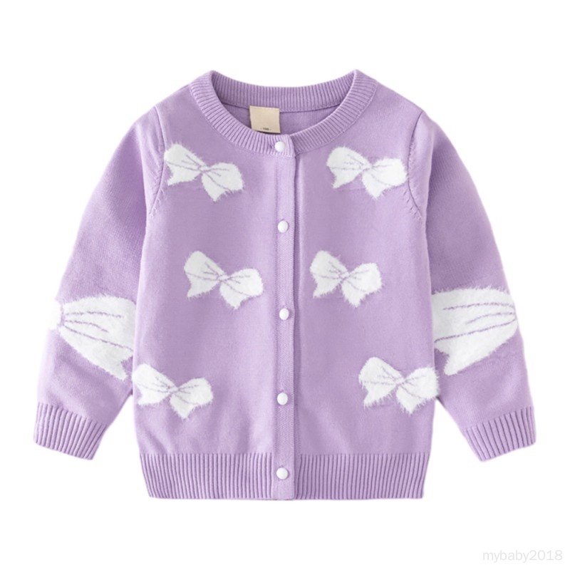 Áo Khoác cardigan Dệt Kim Tay Dài Bằng Vải cotton Thời Trang Mùa Thu Cho Bé Gái