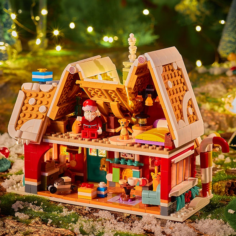 Mô Hình Đồ Chơi Khối Xây Dựng Giáng Sinh Bằng Cotton Trang Trí Gửi Quà Tặng Bạn Bè Cho Bạn Bè