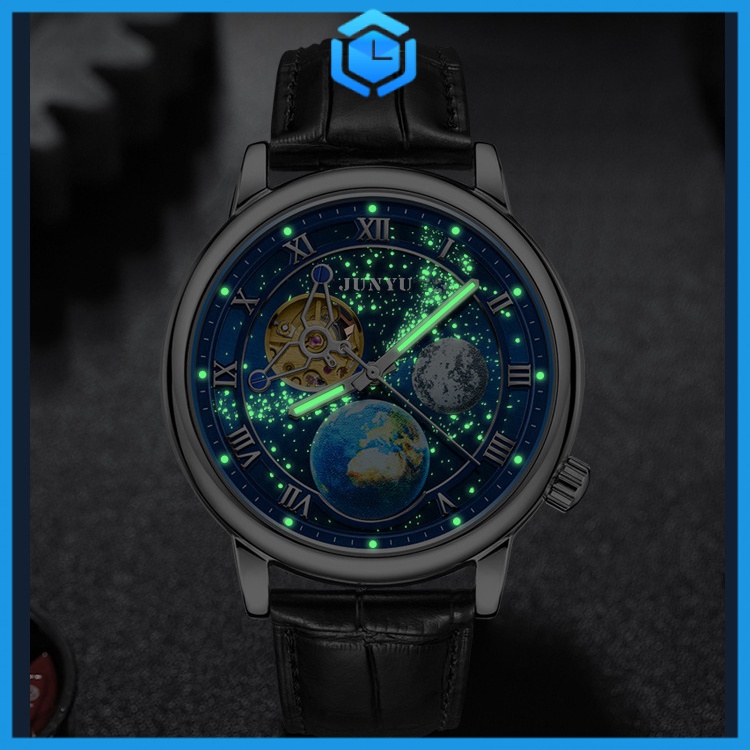 Automatic  đồng hồ cơ nam automatic Đồng Hồ Cơ Tự Động tourbillon 46mm Dây Da Cho Nam