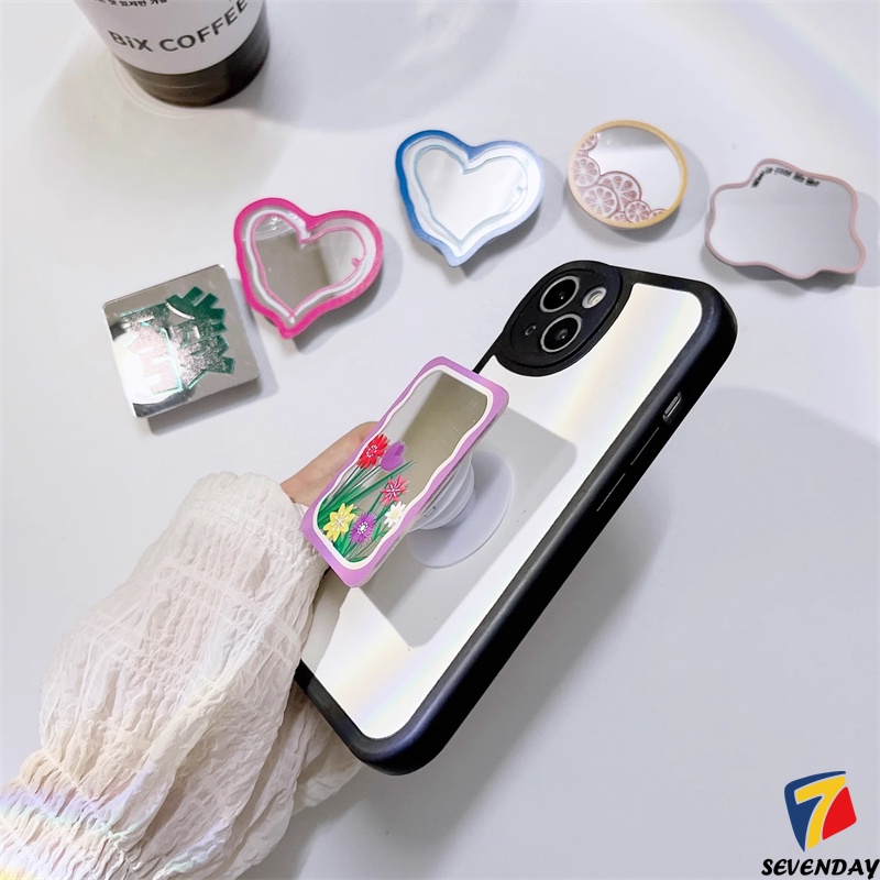 Thời Trang Giá Đỡ Điện Thoại Hình Hoa tulip Trái Tim Đáng Yêu Có Thể Gập Lại