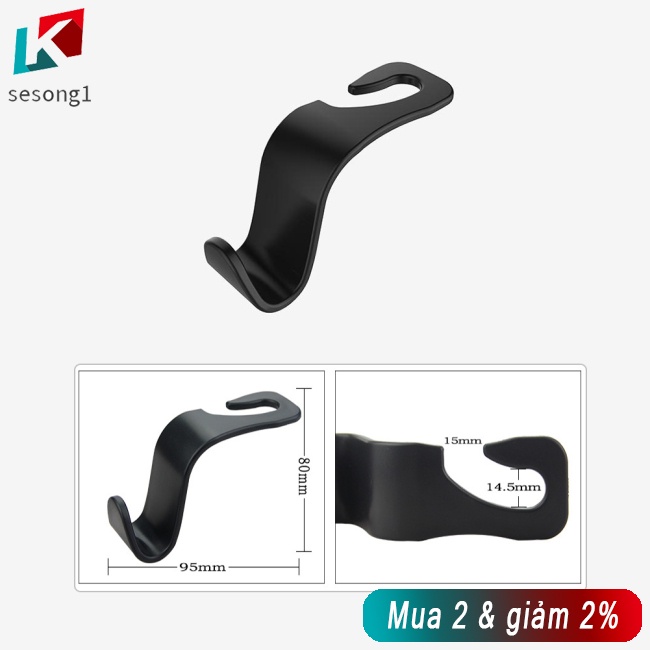 Móc Treo Đồ Gắn Lưng Ghế Xe Hơi Thiết Kế Sáng Tạo Đa Năng