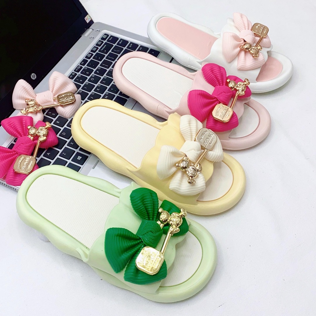 JY390-A4  - Dép Nữ Mới Đế Dày Chống Trơn Trượt Mùa Hè, Dễ Thương Êm Chân