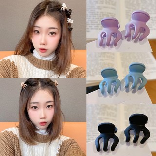 Kẹp Tóc Màu Đen Đính Bóng Lông Phong Cách Hàn Quốc