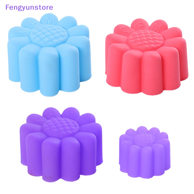 Khuôn Silicon Làm Bánh cupcake Hình Hoa Xinh Xắn vn