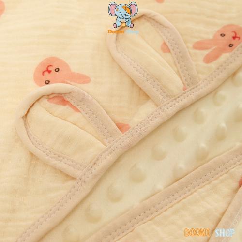 Ủ Xô Muslin Hạt Đậu 4 Mùa Cho Bé Mềm Mịn Thoáng Mát Họa Tiết Siêu Xinh Doomi Shop - HT627