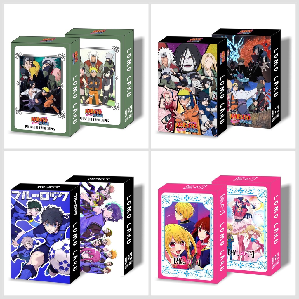OSHI NO KO NARUTO BLUE LOCK Lomo Card Photocard 30pcs/box