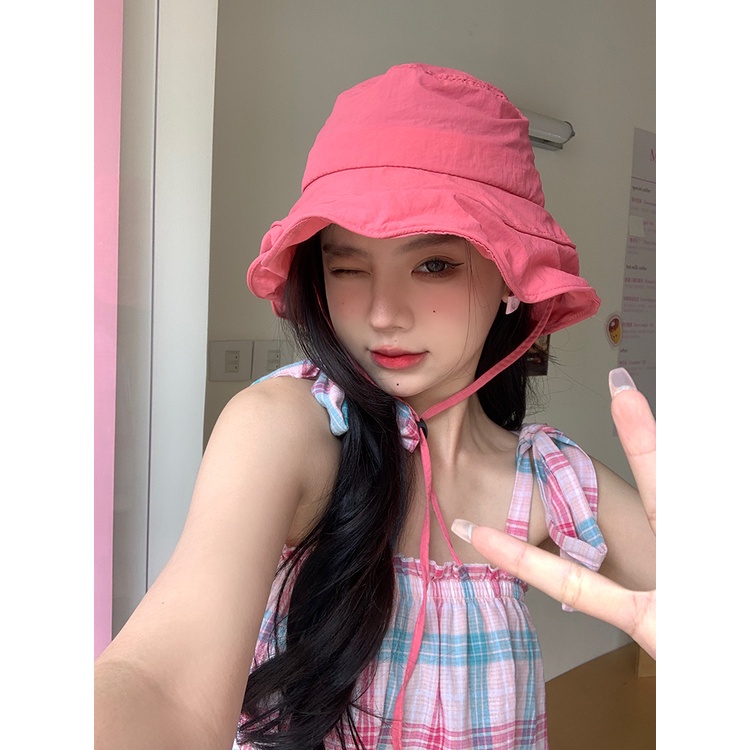 Mũ Tai Bèo Chống Nắng Mùa Hè Nhanh Khô Phong Cách Hàn Quốc Dễ Thương Cho Nữ