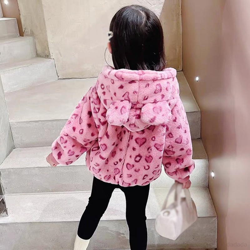 Áo Khoác cotton Họa Tiết Da Báo Thời Trang Thu Đông Dành Cho Bé Trai Và Bé Gái plus