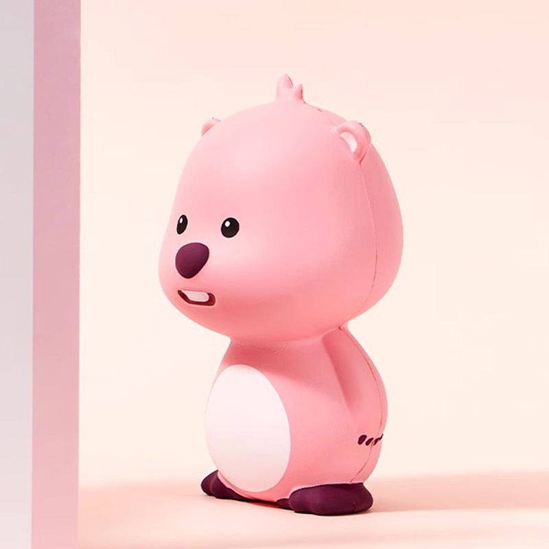 Loopy Đồ Chơi Cầm Tay Nén Hoạt Hình Màu Hồng Dễ Thương Trang Trí Bàn Làm Việc Sinh Nhật