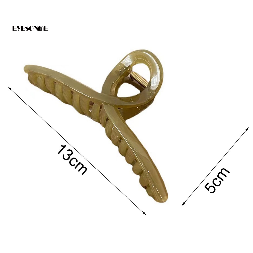 Kẹp Tóc Dạng Móng Vuốt Nhẹ Nhiều Màu Trong Suốt Thời Trang Mùa Hè Cho Nữ