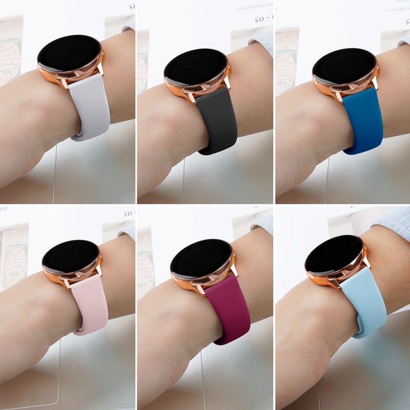 Silicone Dây Đeo Silicon Thay Thế Cho Đồng Hồ Thông Minh samsung galaxy watch 6 5 4 classic pro 47mm 43mm 45mm 44mm 40mm gts huawei gt 2 / pro