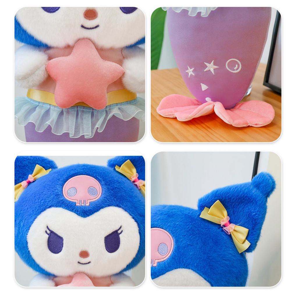 Búp Bê Nhồi Bông Hình Nàng Tiên Cá Hoạt Hình 28cm