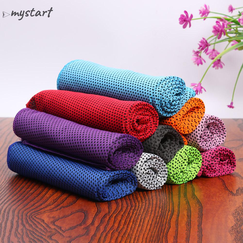 Khăn Lạnh Thể Thao Nhanh Khô Dùng Khi Tập Thể Dục Ngoài Trời Vào Mùa Hè