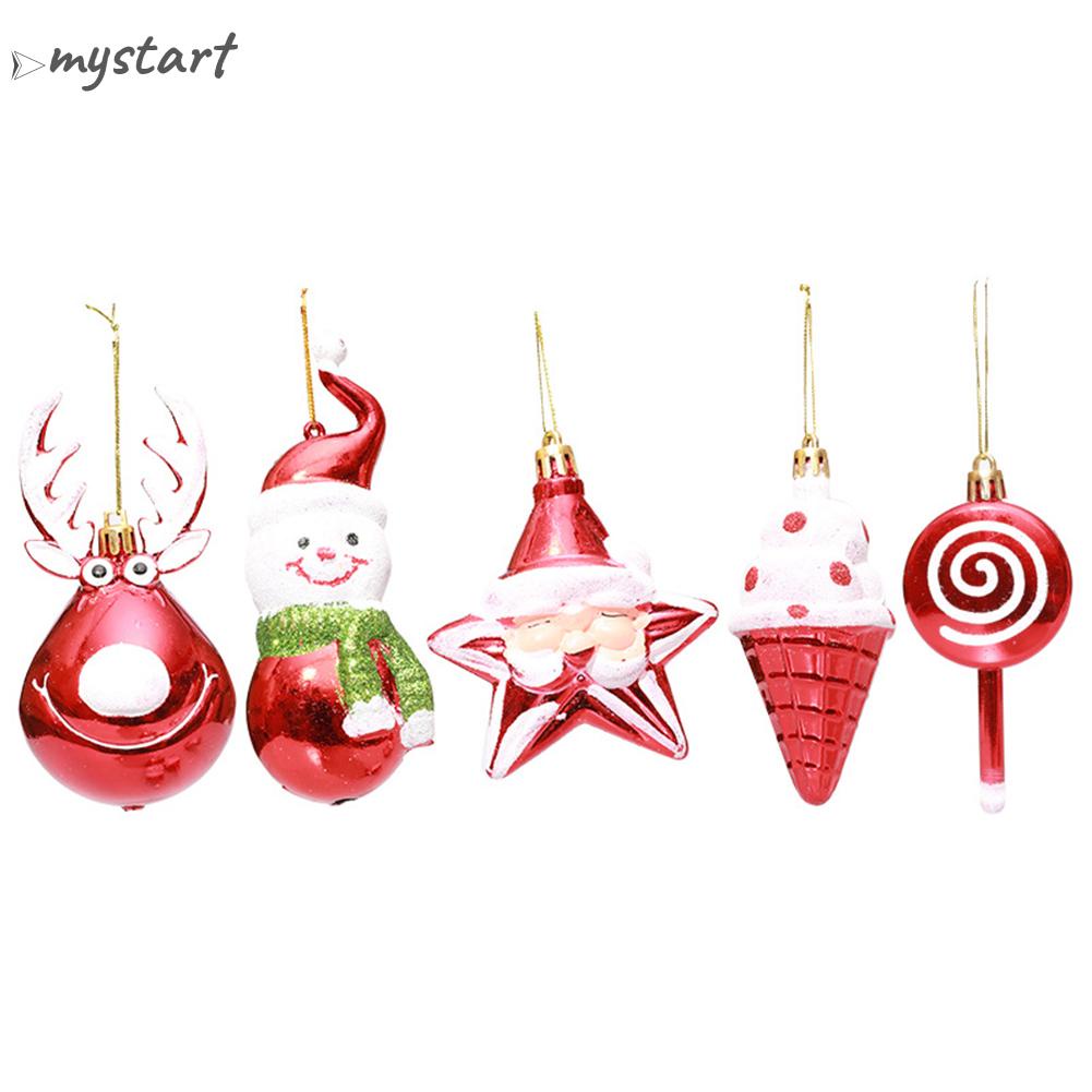 Phụ Kiện Trang Trí Cây Thông Giáng Sinh Hình Hoạt Hình Bằng Nhựa