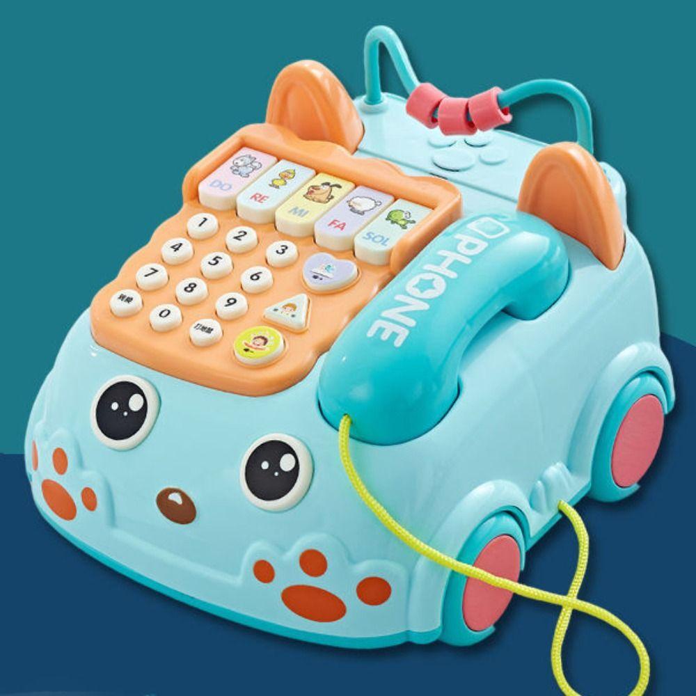 Điện Thoại Đồ Chơi Hình Xe Buýt Phát Nhạc Cho Bé