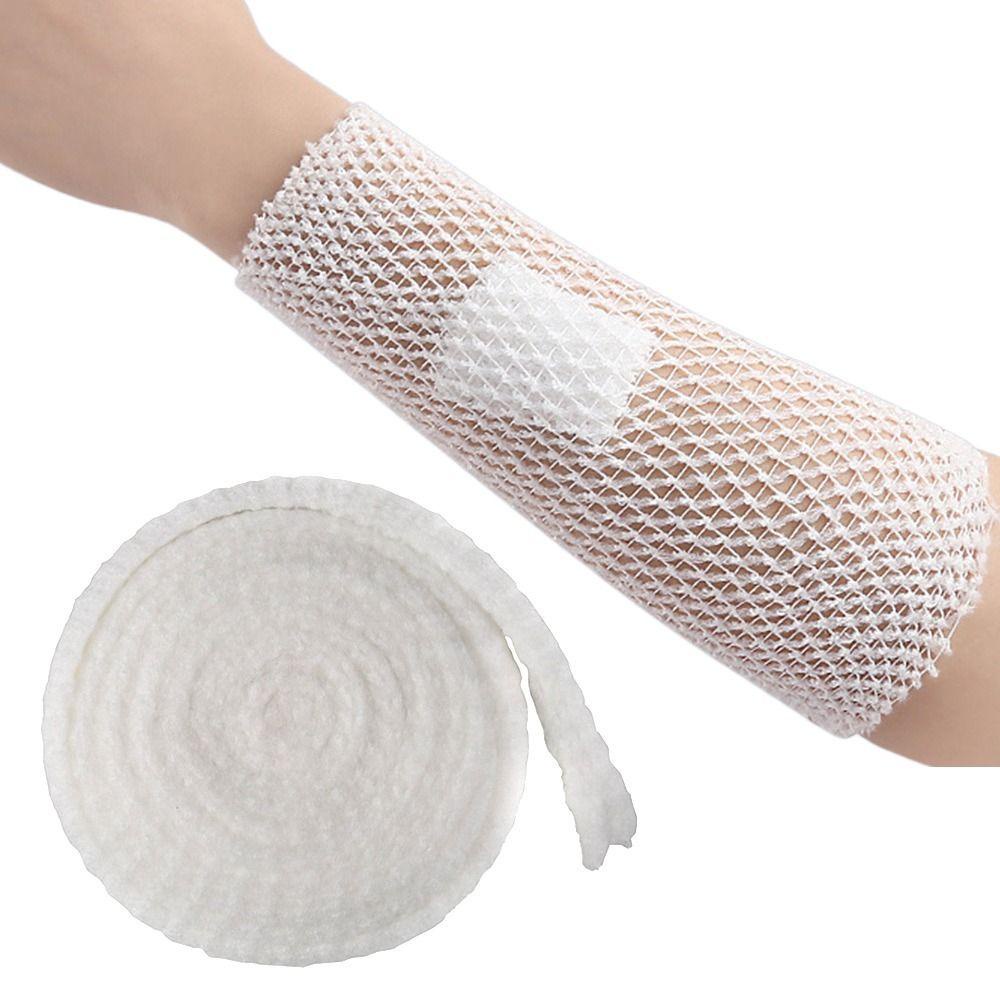 Btlimer Băng Quấn Thể Thao Vải Lưới Gạc Co Giãn Thoáng Khí Dài 2m Màu Trắng Dùng Để Cố Định Vết Thương