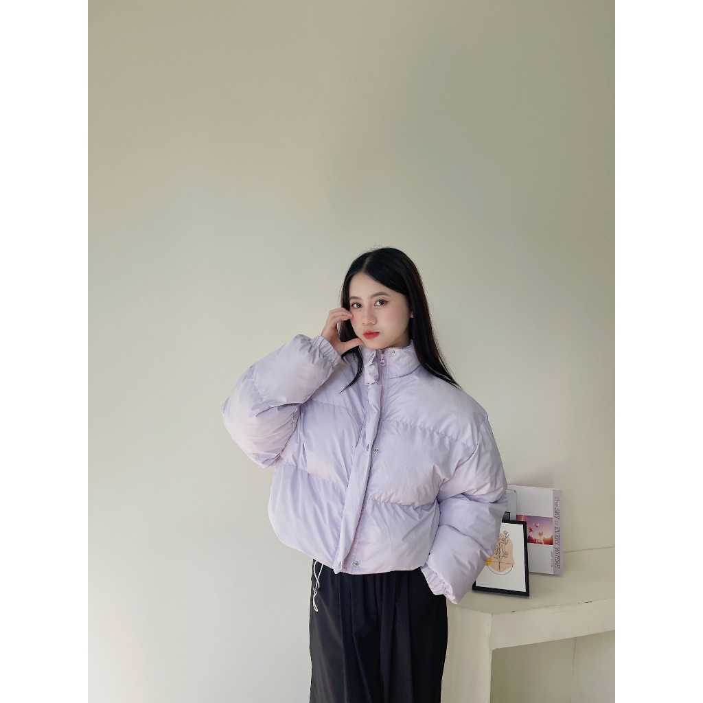 Áo khoác phao croptop dáng Hàn Quốc siêu ấm mùa đông MC STORE MJK 034