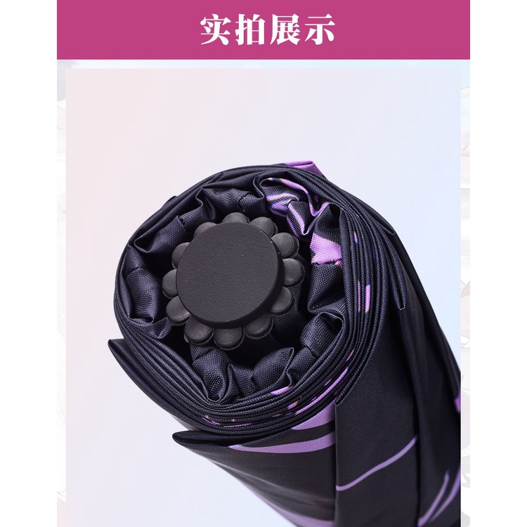 Honkai Star Rail Kafka Sinh viên Dày đen Vinyl Tăng cường Ô AHEU