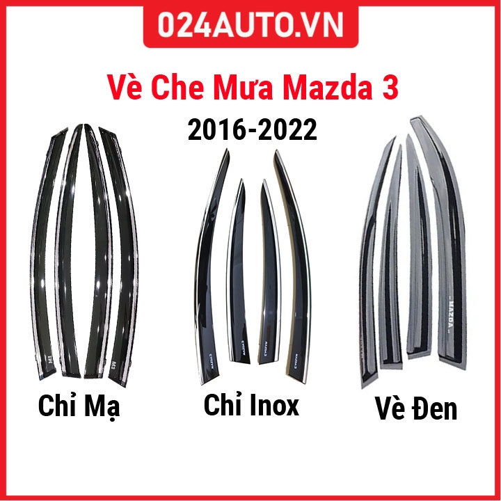Vè che mưa cho xe ô tô Mazda 3 2015-2023