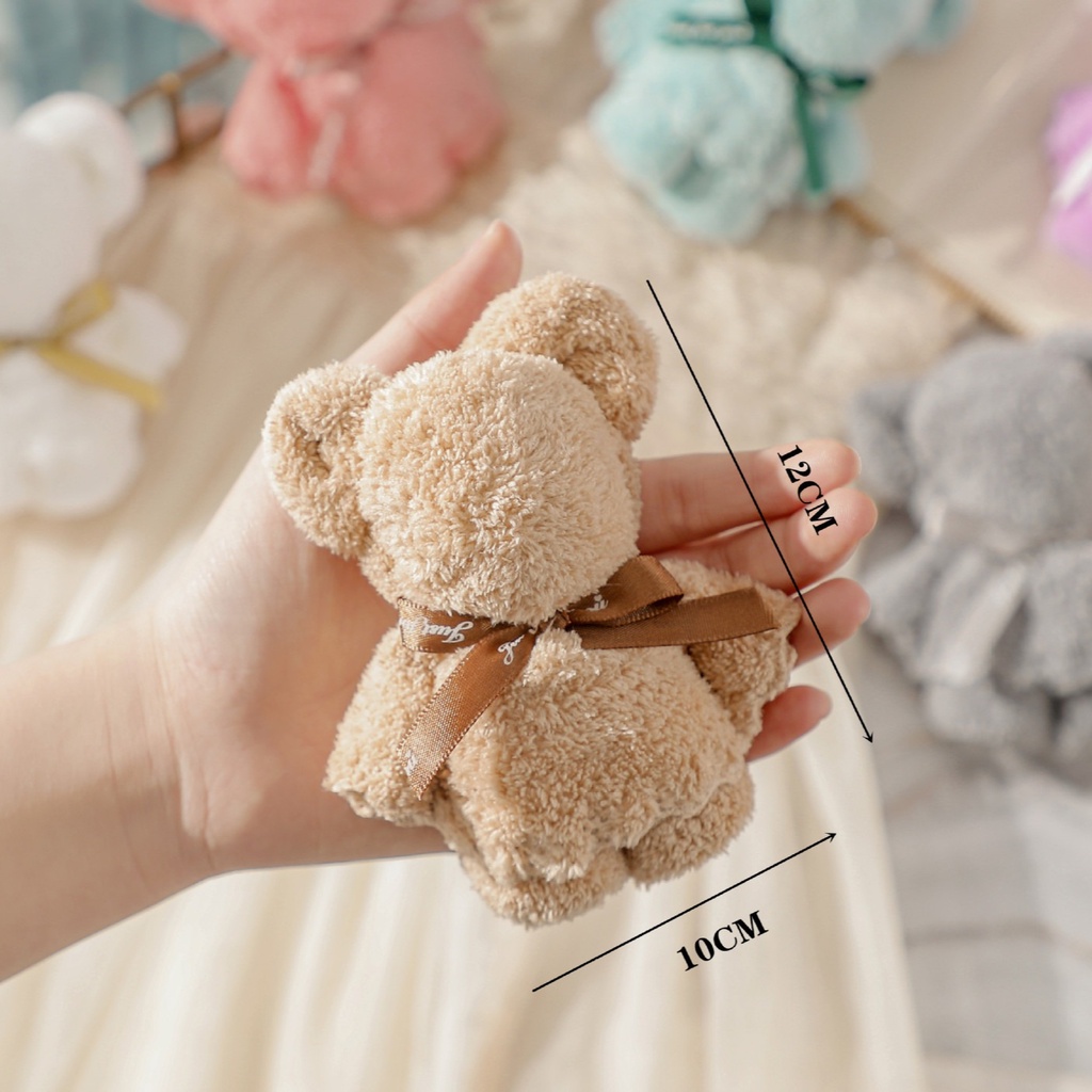 Khăn tạo hình gấu dễ thương làm quà tặng, quà cưới