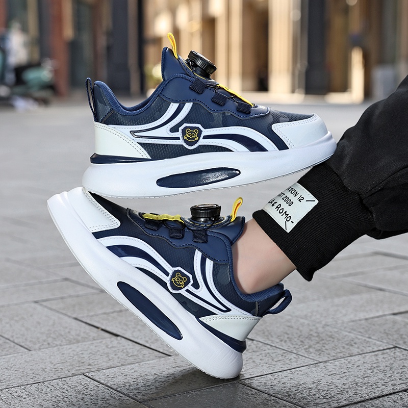 Giày Thể Thao Da Chống Trượt Cho Bé Trai Và Bé Gái Size 28-39