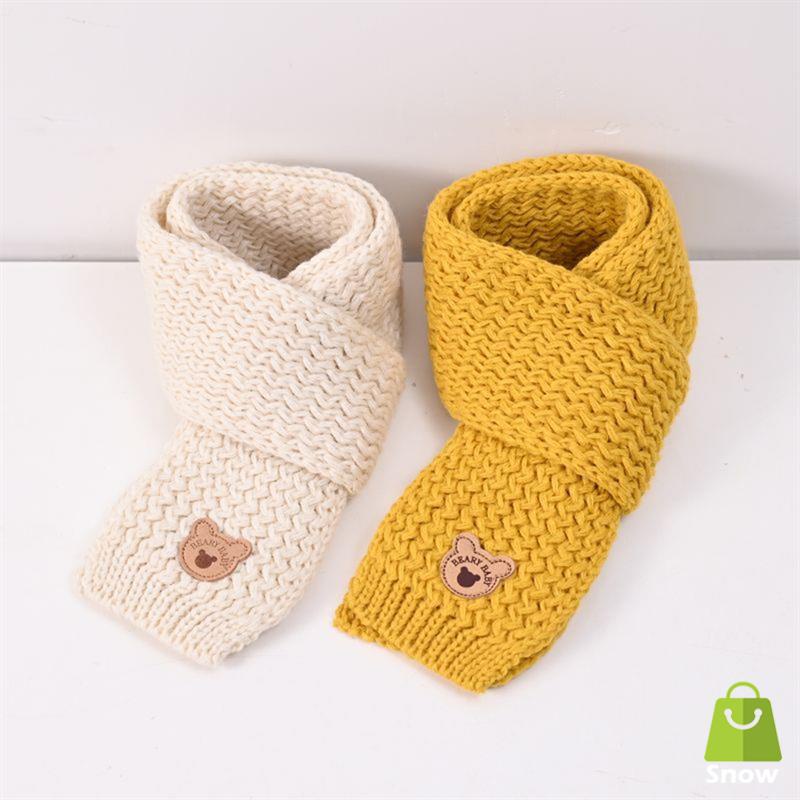 Nón Len Kèm Khăn Quàng Cổ Và Găng Tay Giữ Ấm Mùa Thu Đông Dành Cho Các Bé