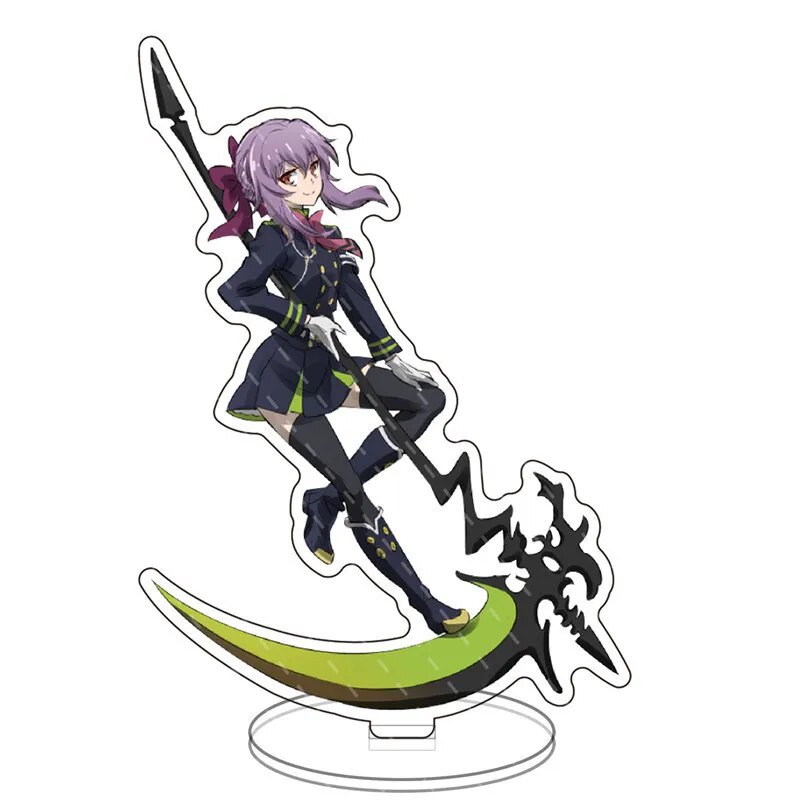 Mô hình Standee Seraph of The End Anime Mikaela Hyakuya Crowley Phụ kiện trang trí để bàn góc học tập