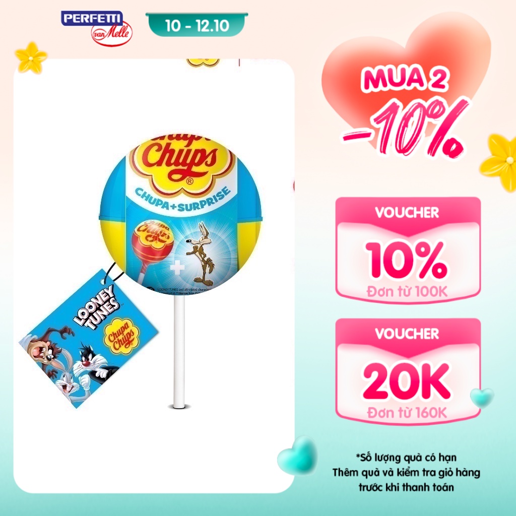 Kẹo mút Chupa Chups Surprise Hương Dâu