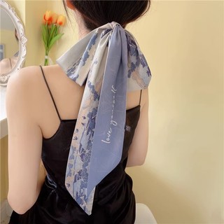 Dây Cột Tóc Lụa Thắt Nơ Phong Cách Hàn Quốc Thanh Lịch Cho Nữ