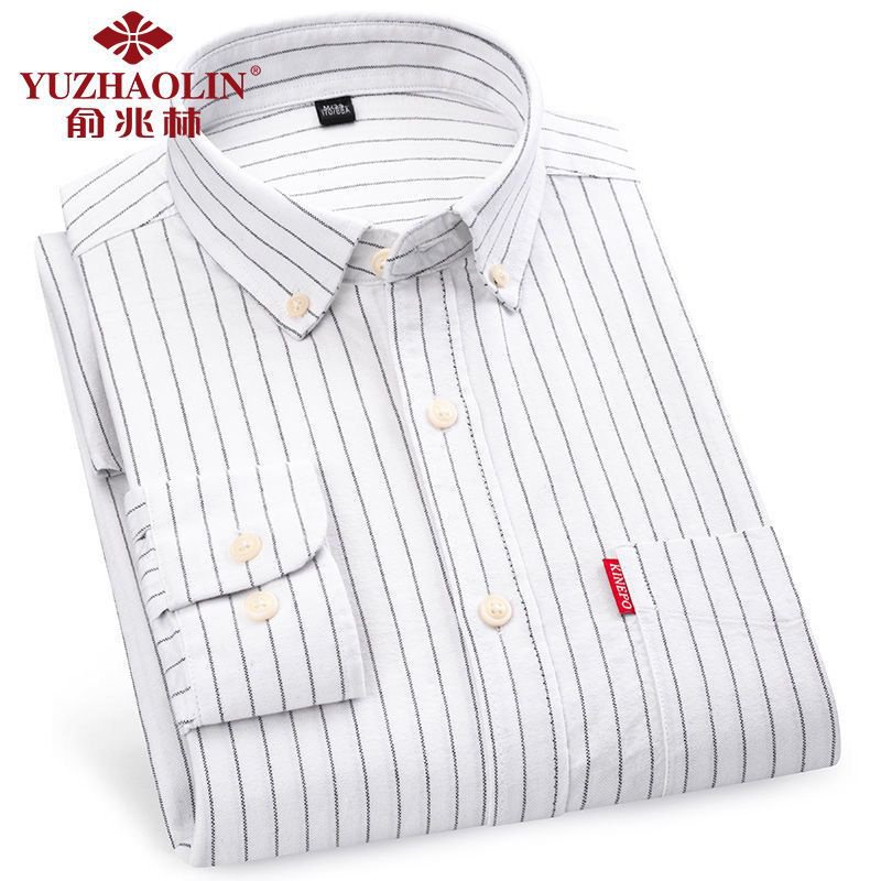 Áo Sơ Mi Tay Dài 100% cotton Thời Trang Cho Đàn Ông Trung Niên