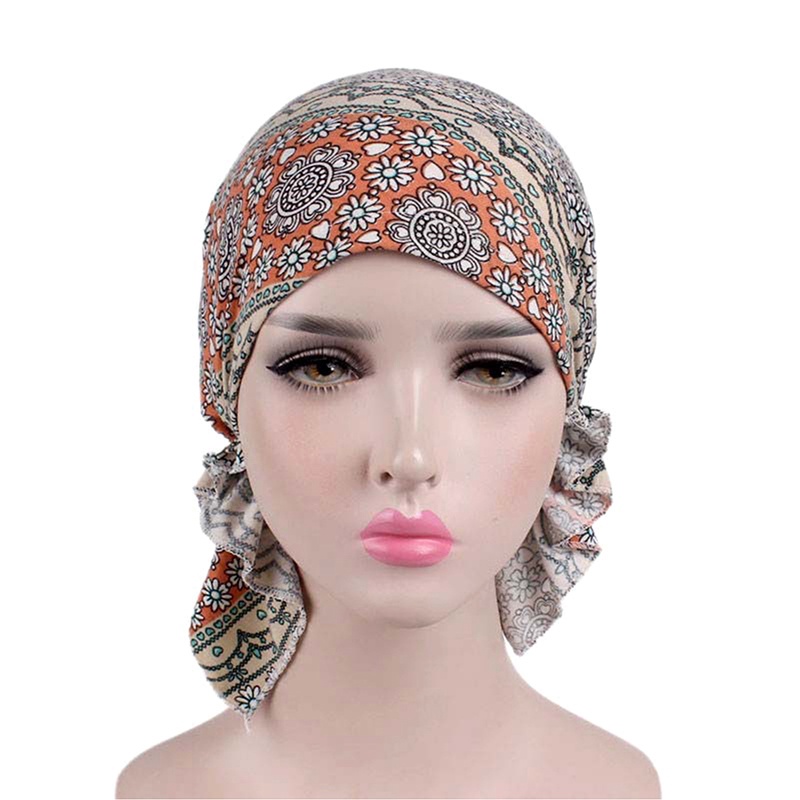 Mũ cotton Trùm Đầu Co Giãn Phong Cách Hồi Giáo wy1 Cho Nữ